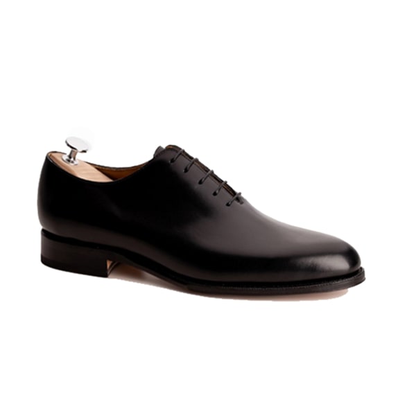 Oxford Classic Plain Toe Black Leather Shoes