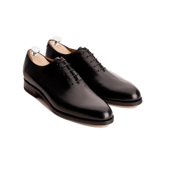 Oxford Classic Plain Toe Black Leather Shoes hover image