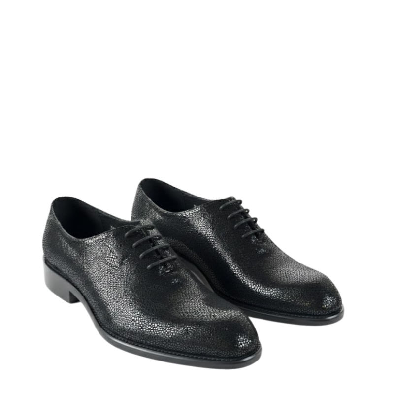 Italian Textured Luxe Lace Up Oxford Shoes