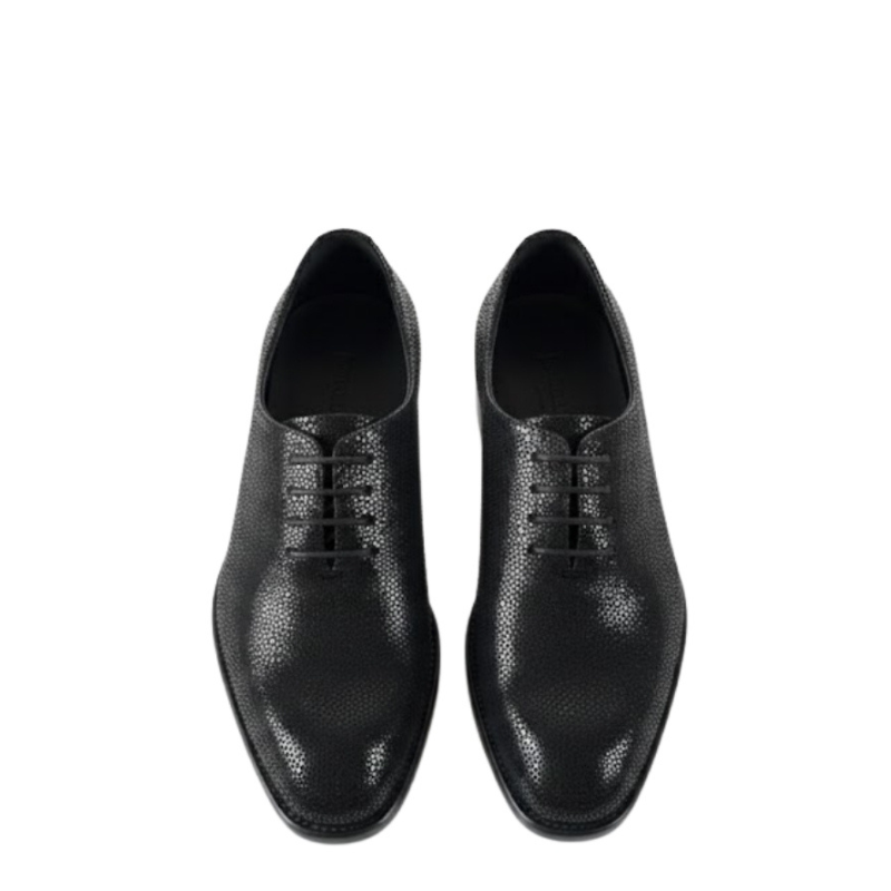 Italian Textured Luxe Lace Up Oxford Shoes