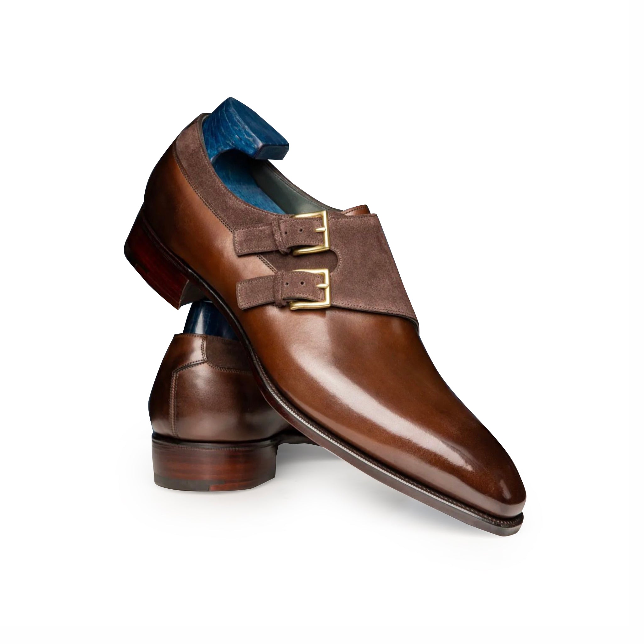 Cocoa Double Monk Straps Shoes