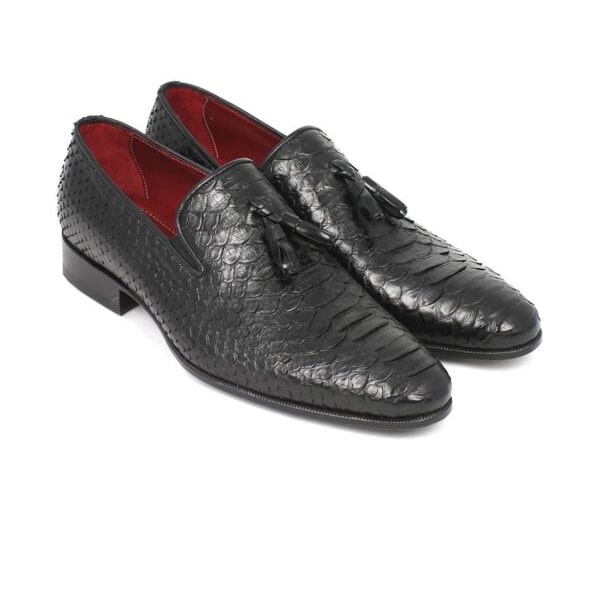 Woven Leather Tassel Loafers For Men