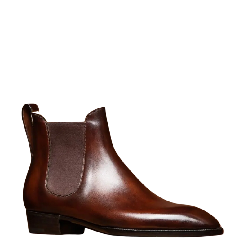 Classic Rich Espresso Chelsea Boots for Mens