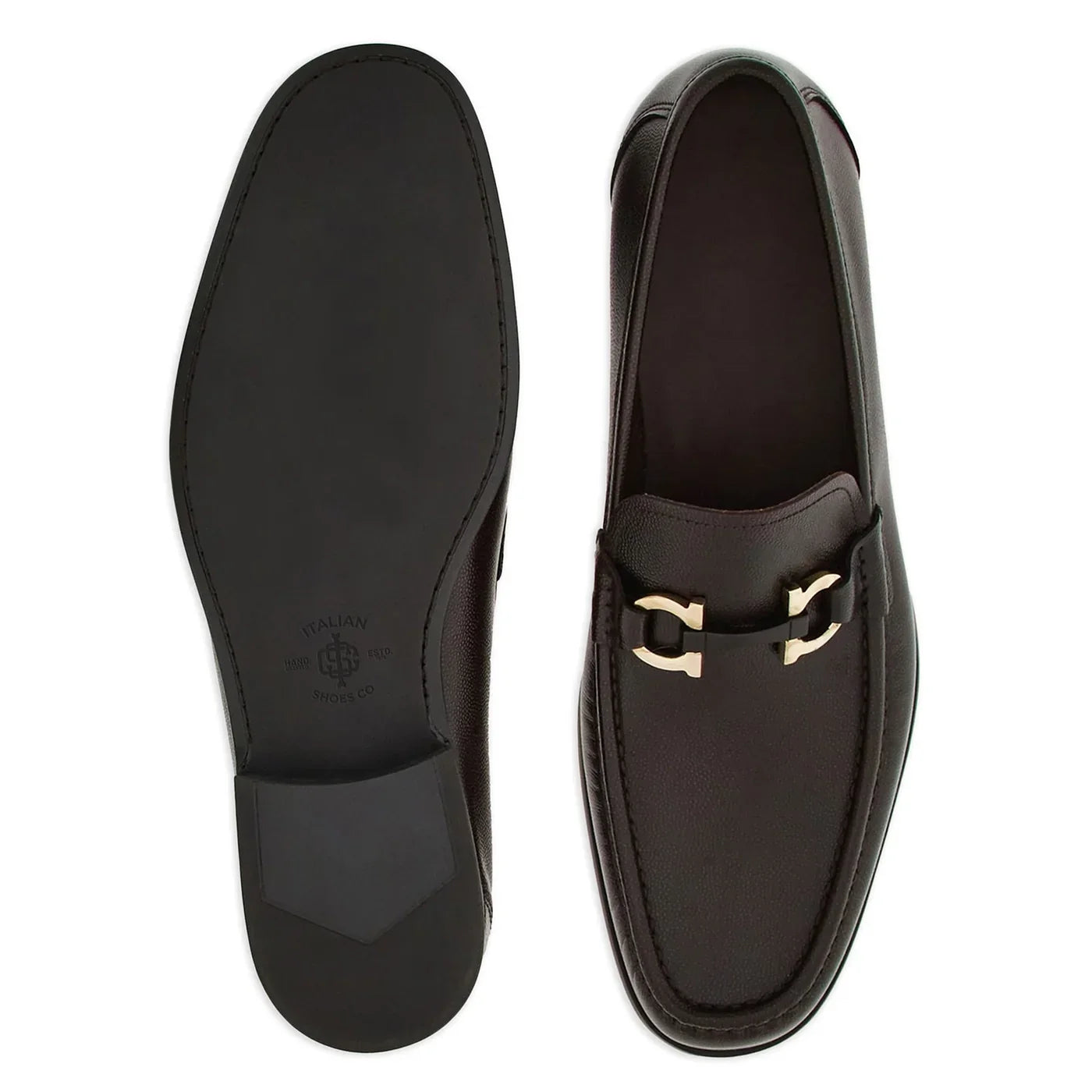 Classic Leather Horsebit-Buckled Loafer for Men