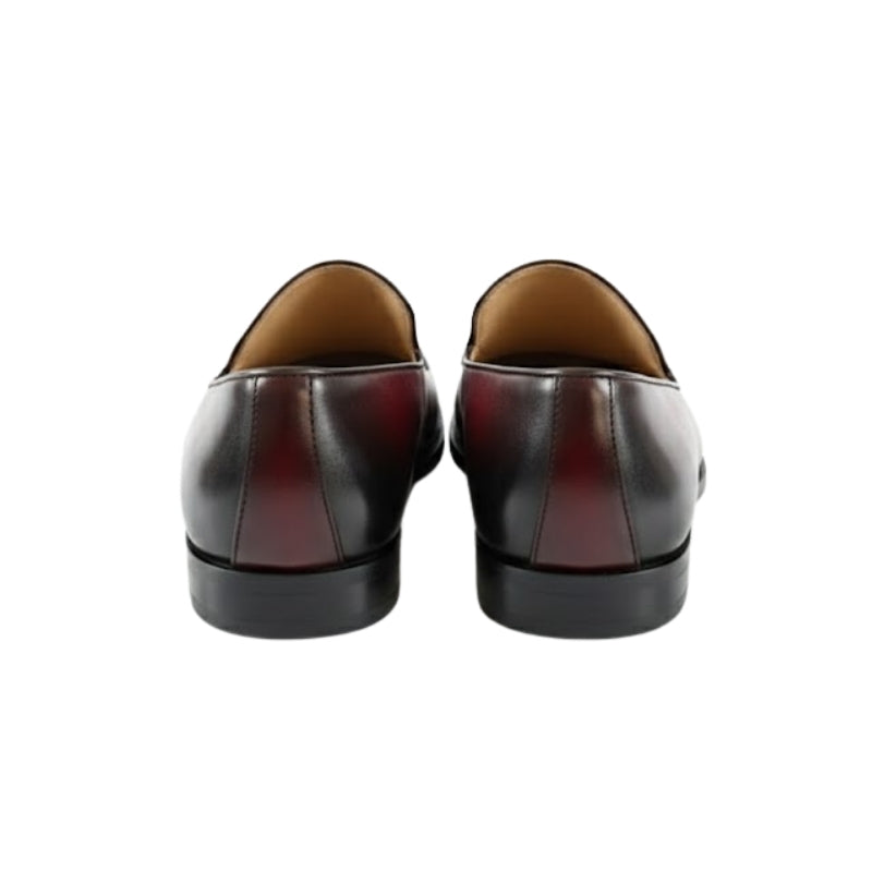 Regal Bordeaux Fade Leather Loafers