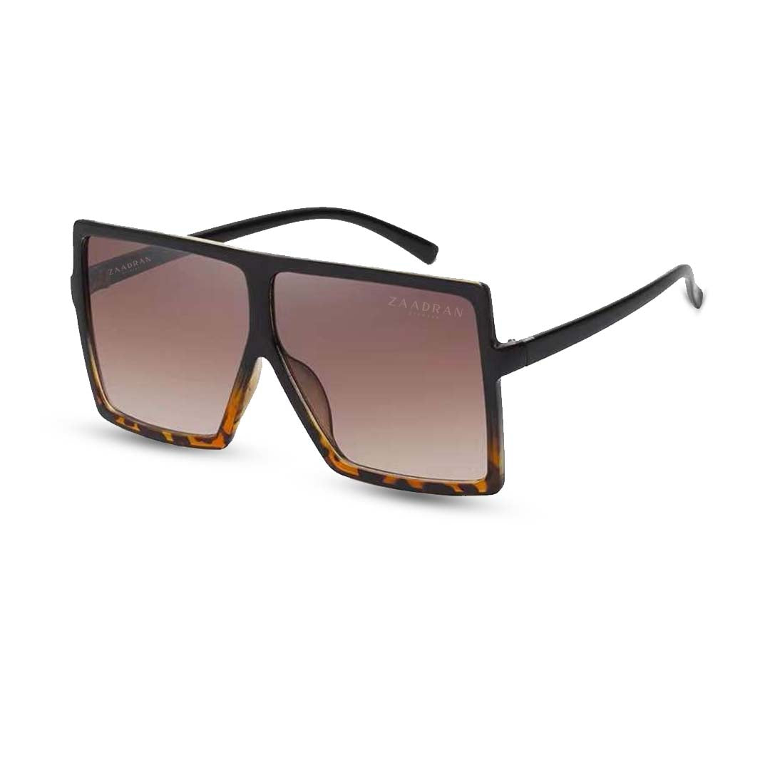 Elizabeth I Dark Brown & Orange Oversize Sunglass