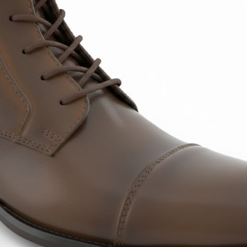 Cavalier Mocha Lace Up Dress Boots