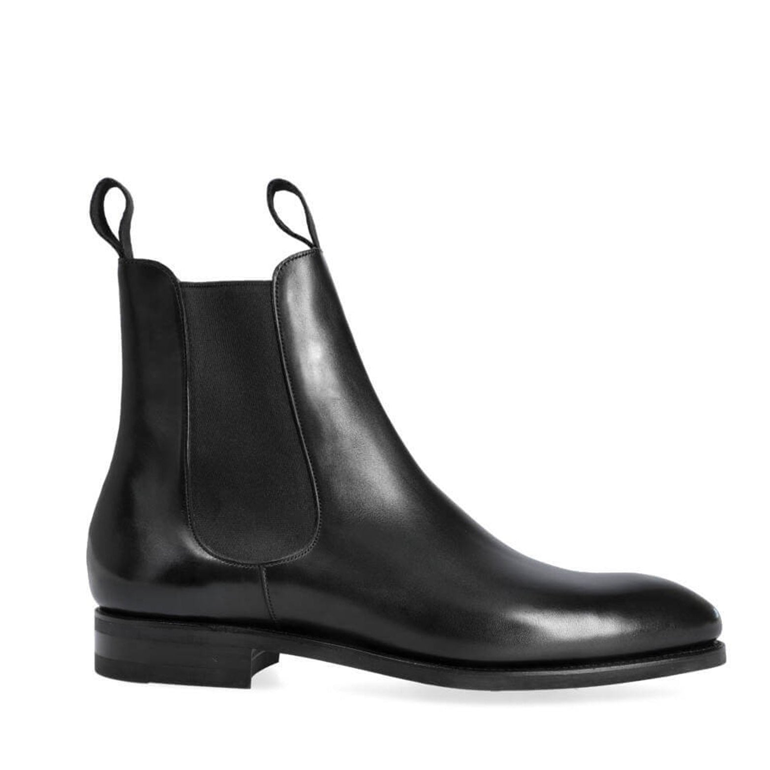 Chelsea Black Leather Boots - Italian Shoes Company