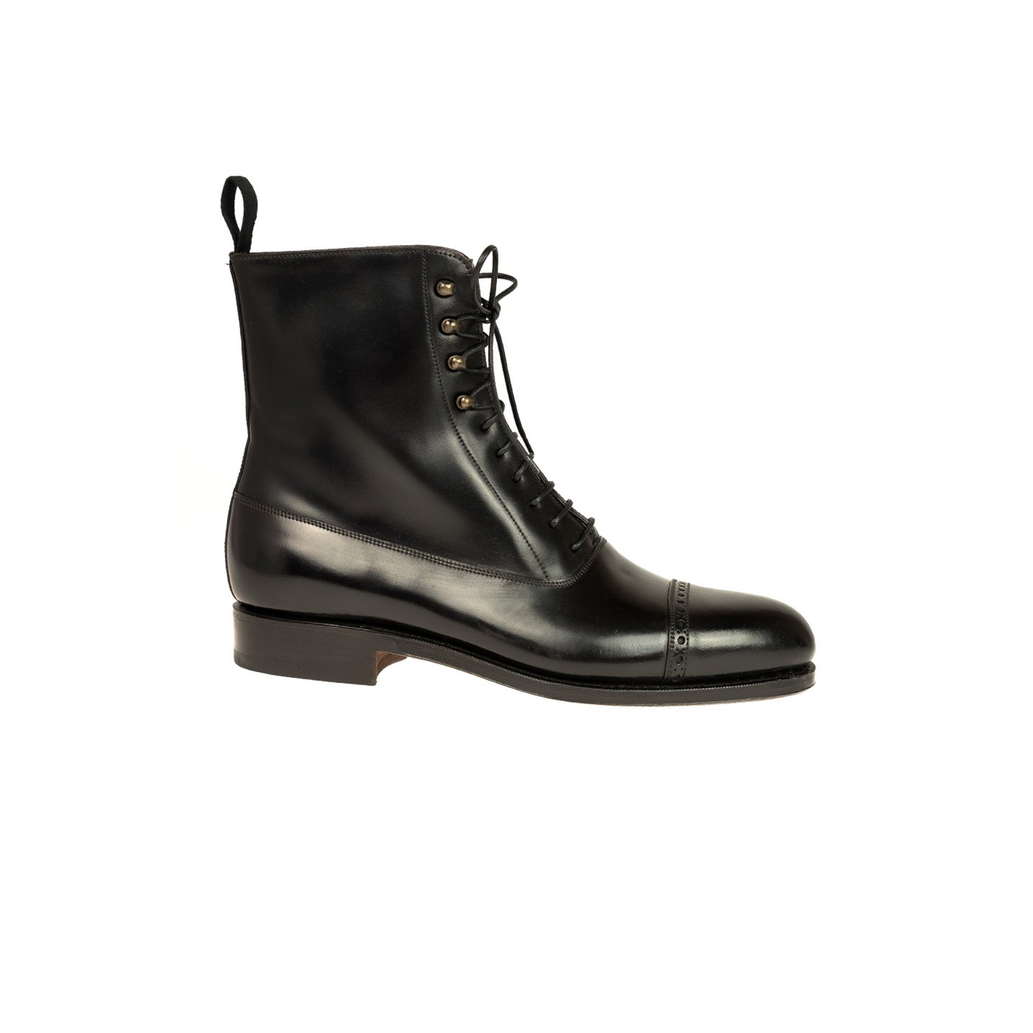 Midnight Lace up High Ankle Boots
