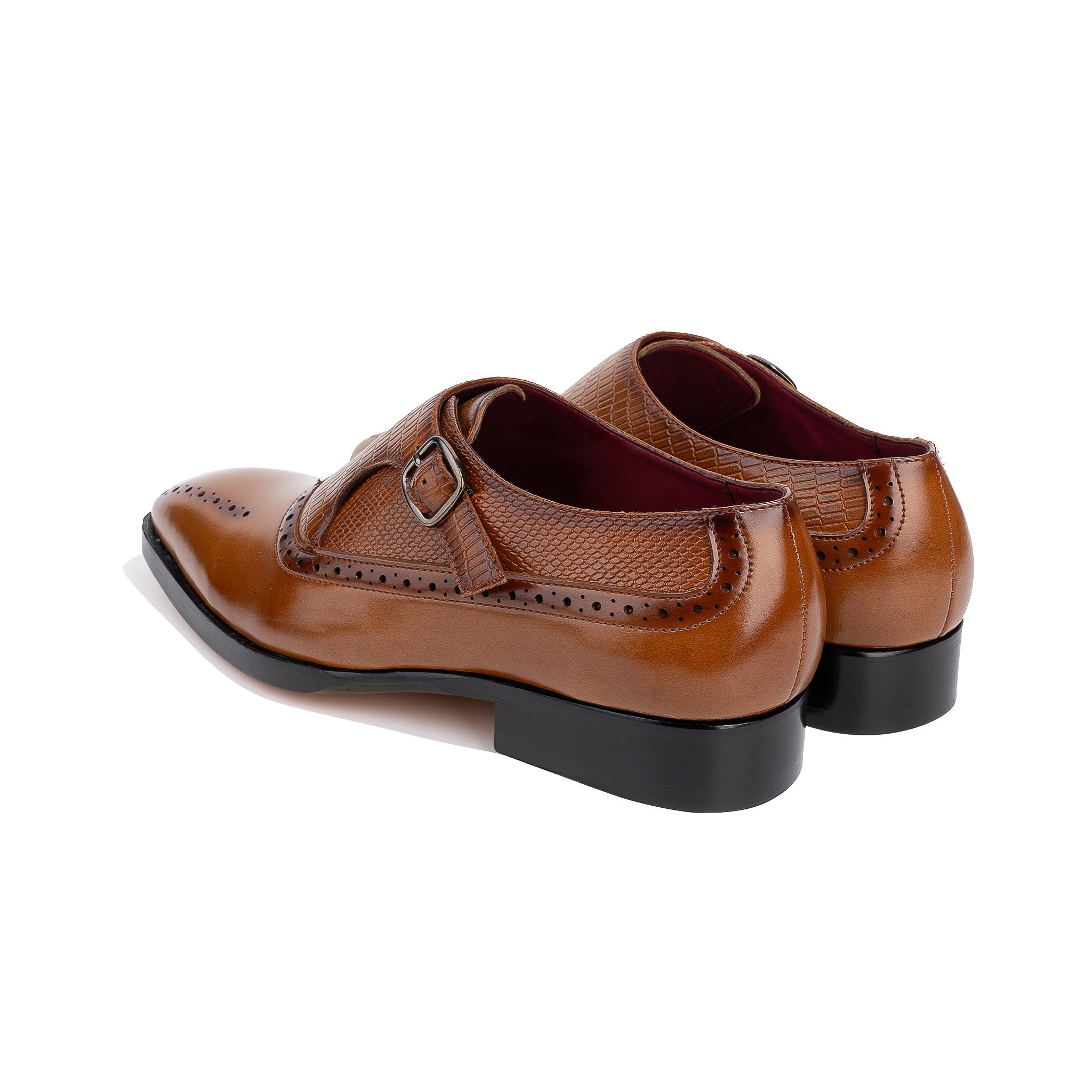 Single Monkstraps Genuine Leather Men's Shoes