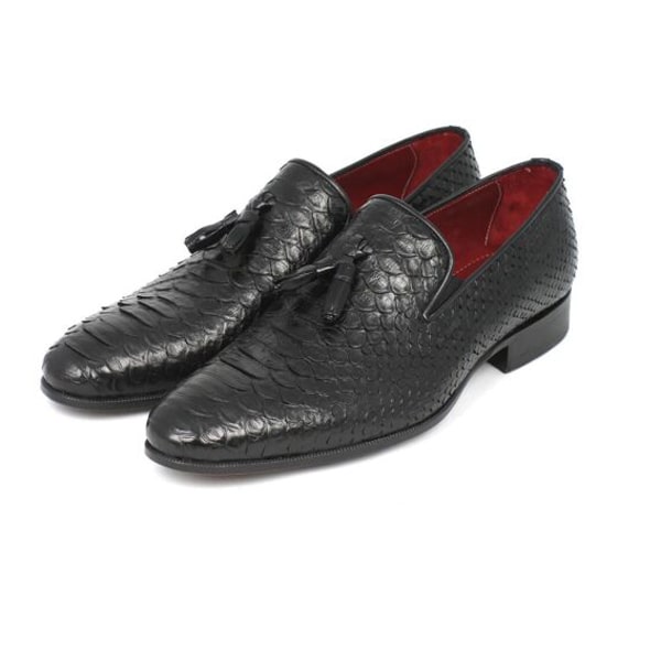Woven Leather Tassel Loafers For Men