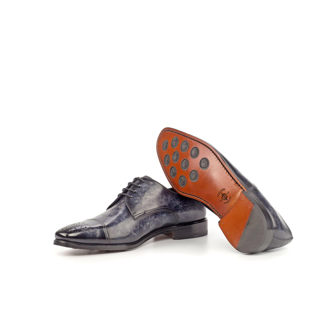 Lush Lavender Leather Lace-Up Oxford Shoes