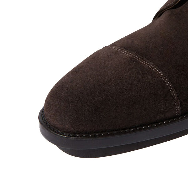 Derby Color Suede Leather High Ankle Boots