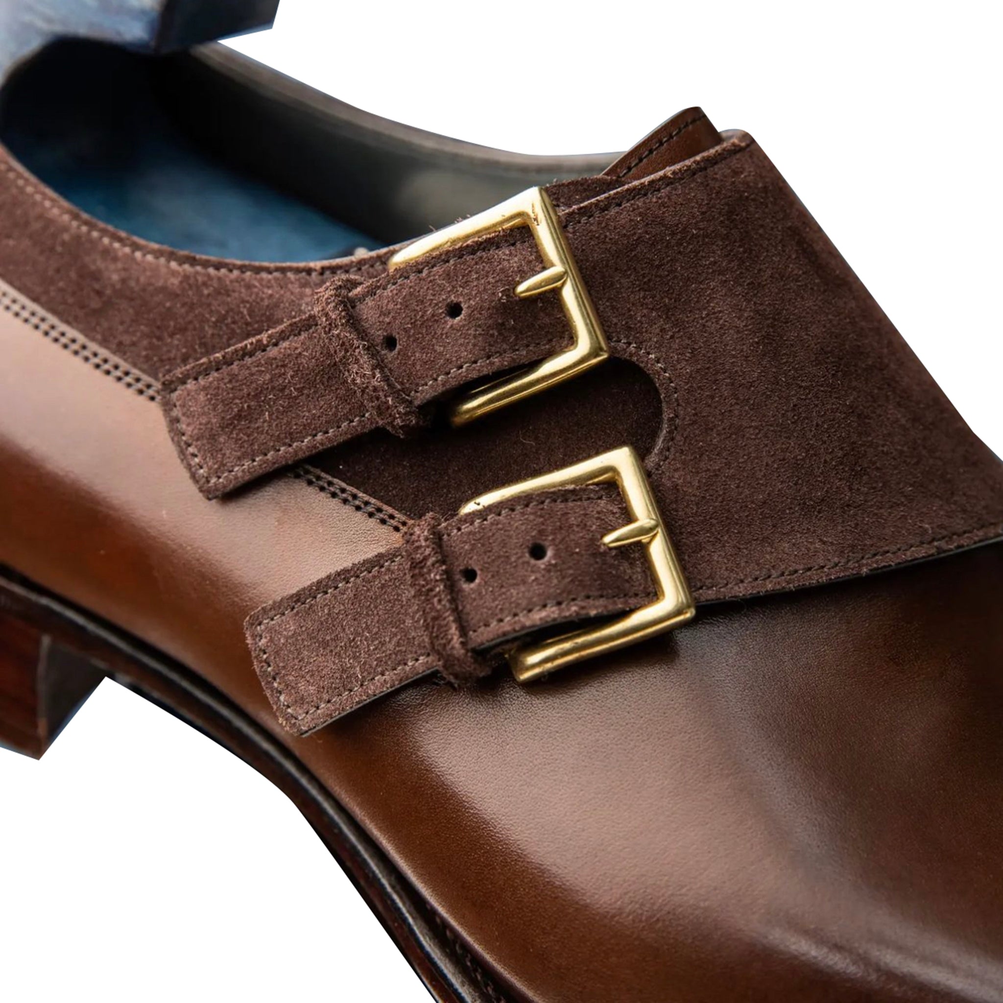 Cocoa Double Monk Straps Shoes