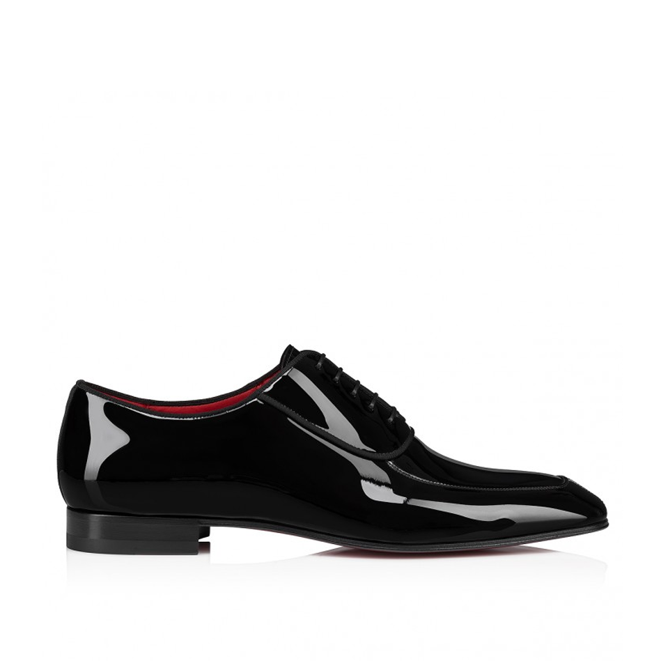 Luxury Patent Oxford Shoe With Squared Toe