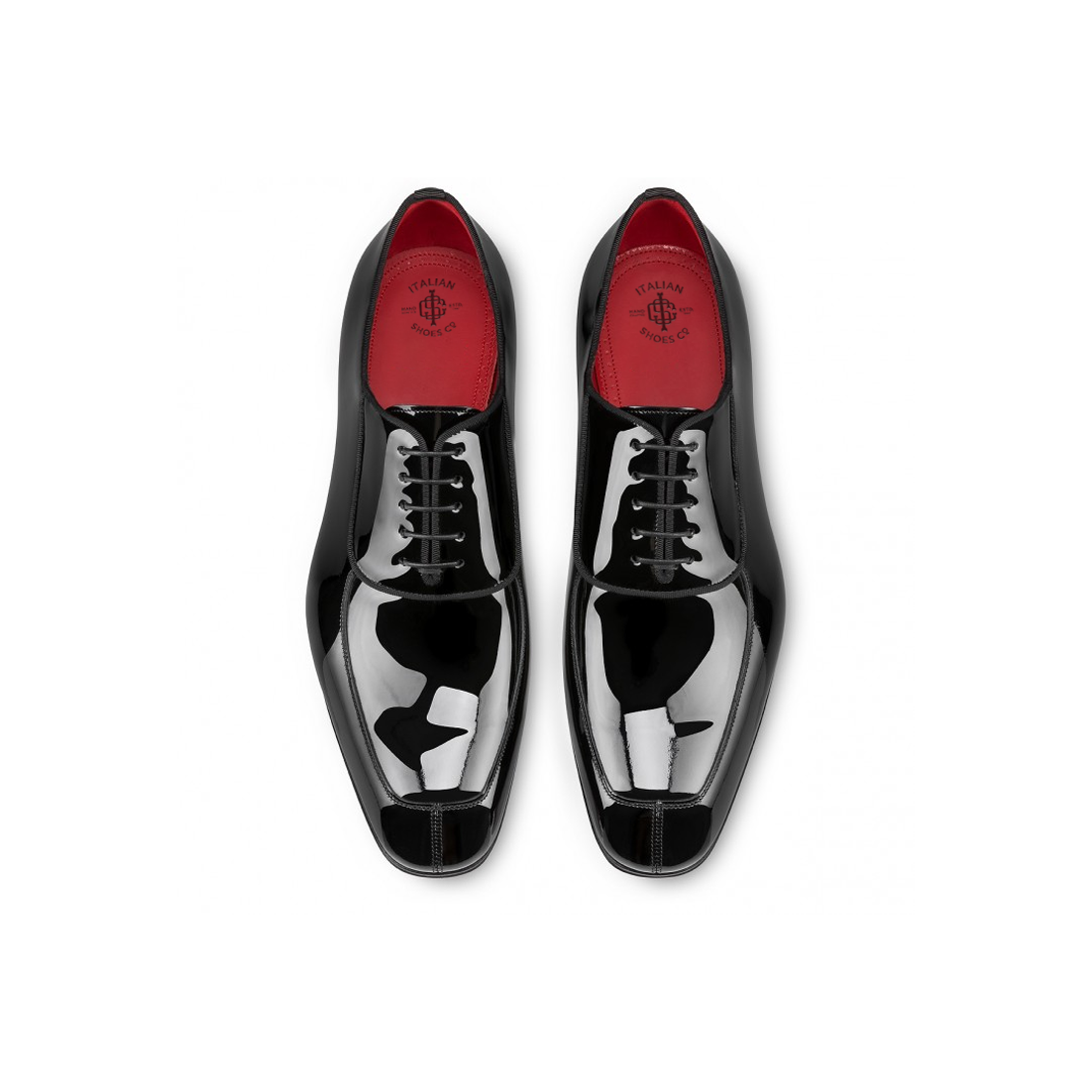 Luxury Patent Oxford Shoe With Squared Toe