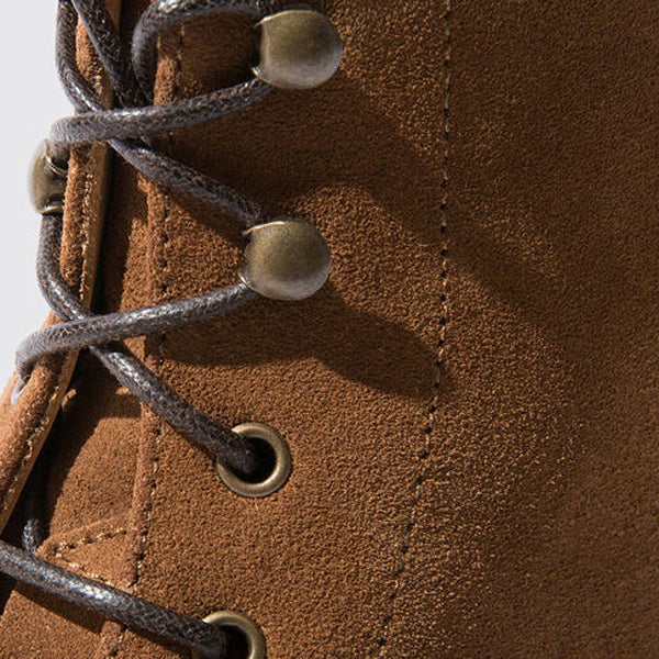 Derby High Ankle Suede Leather Boots