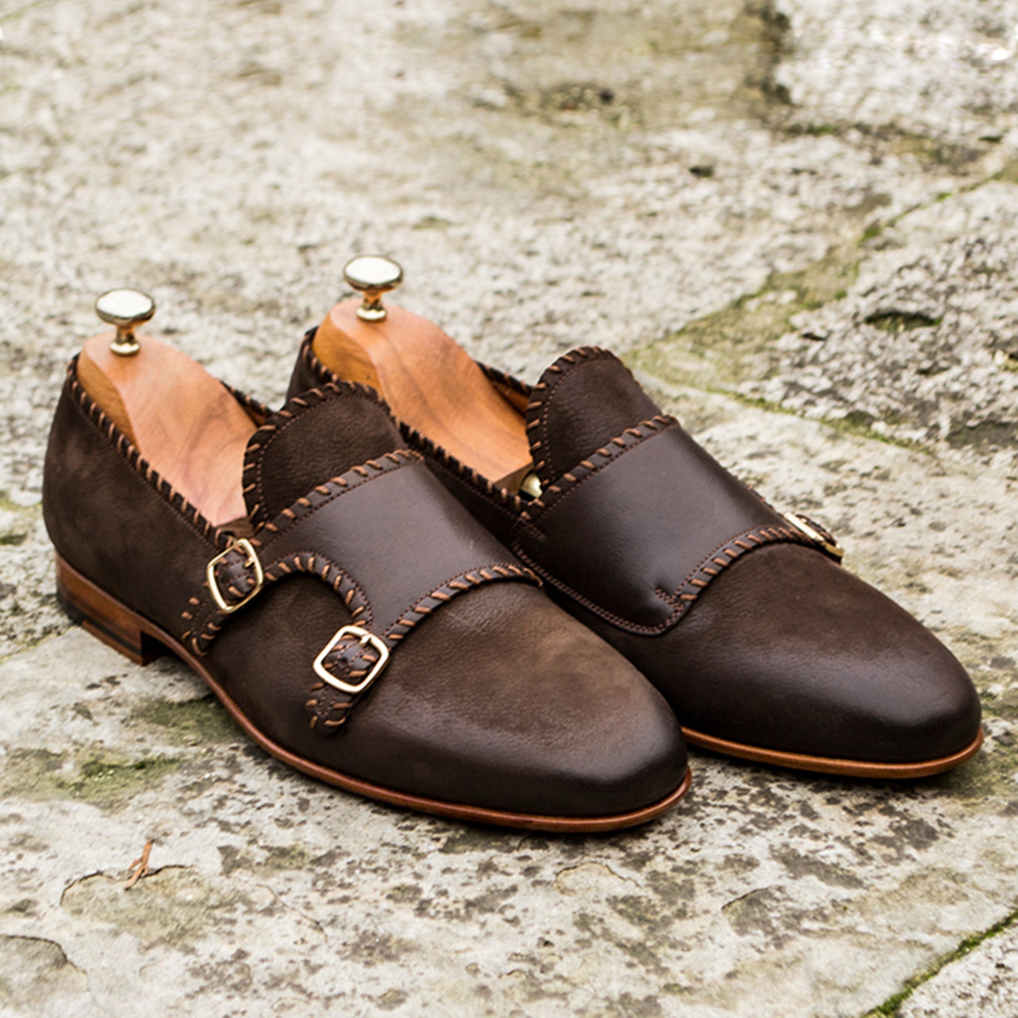 Woody Double Monk Strap Men's Shoes