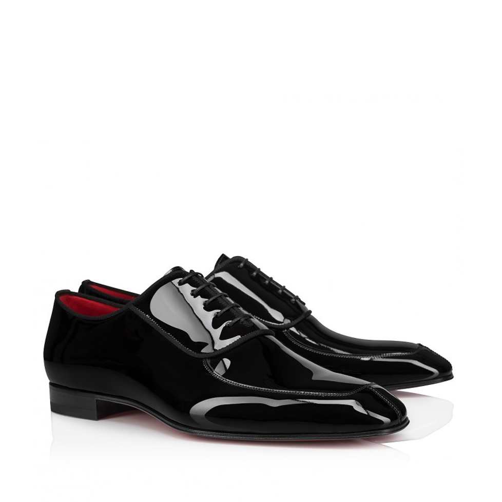 Luxury Patent Oxford Shoe With Squared Toe