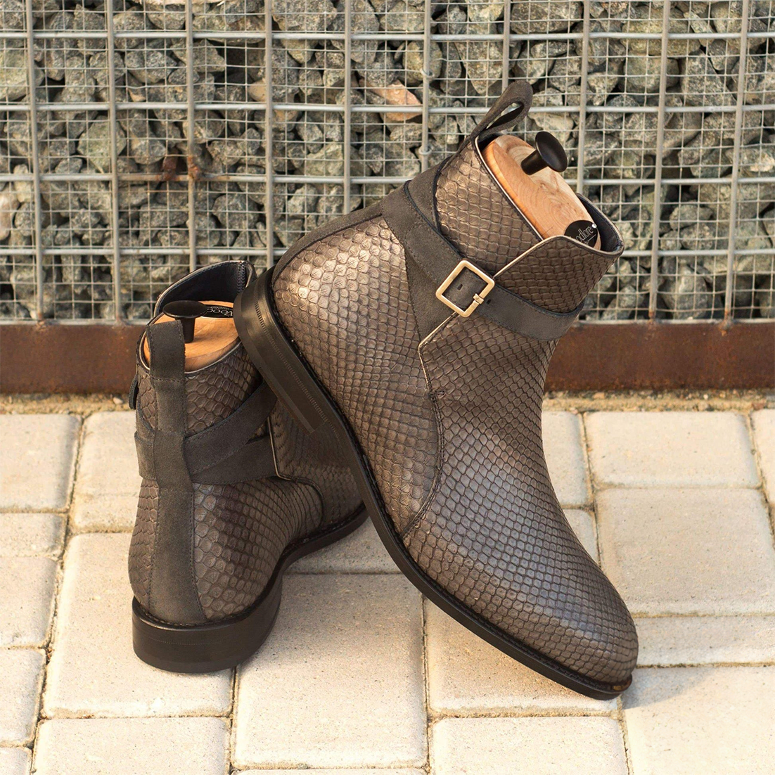 Jodhpur Python Boots