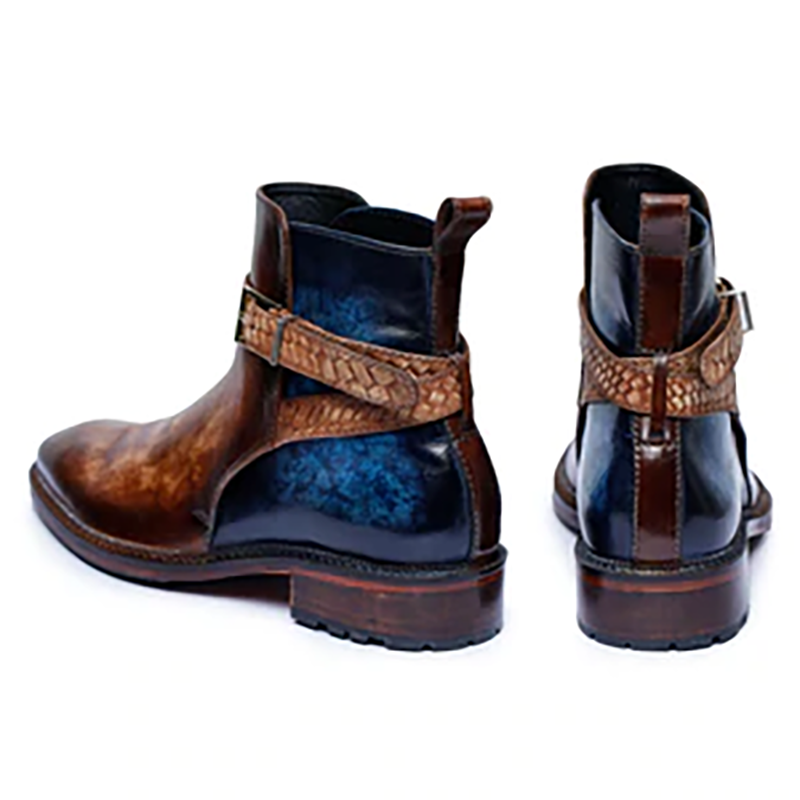 Andrea Cross Strap Boots