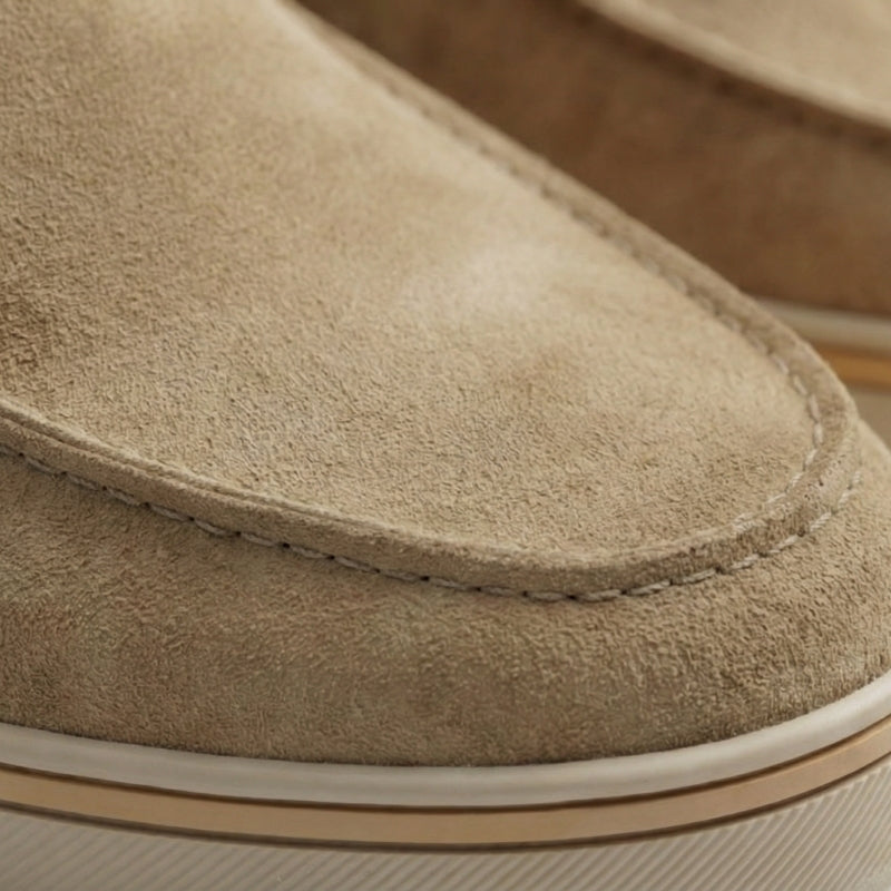Italian Suede Casual Slip On Loafers