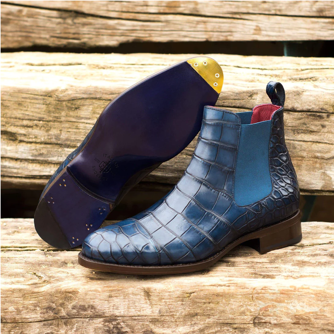 Cesare Chelsea Alligator Boot