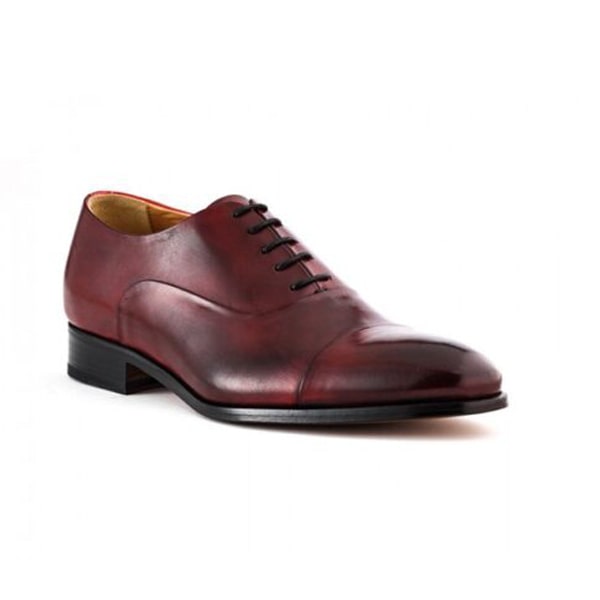 Captoe Leather Lace-Up Oxford Shoes