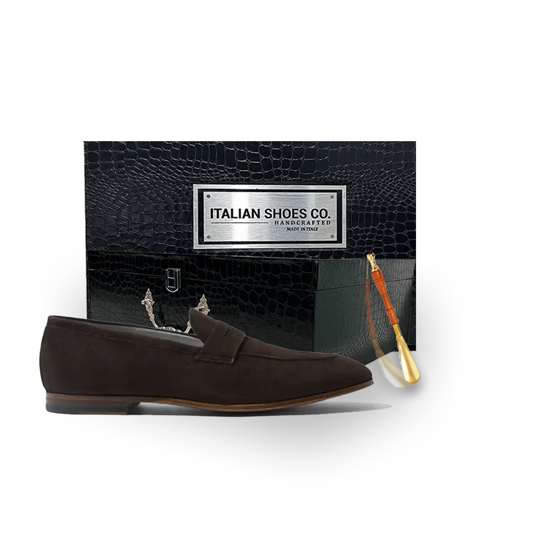Penny Loafer in Suede Leather hover image