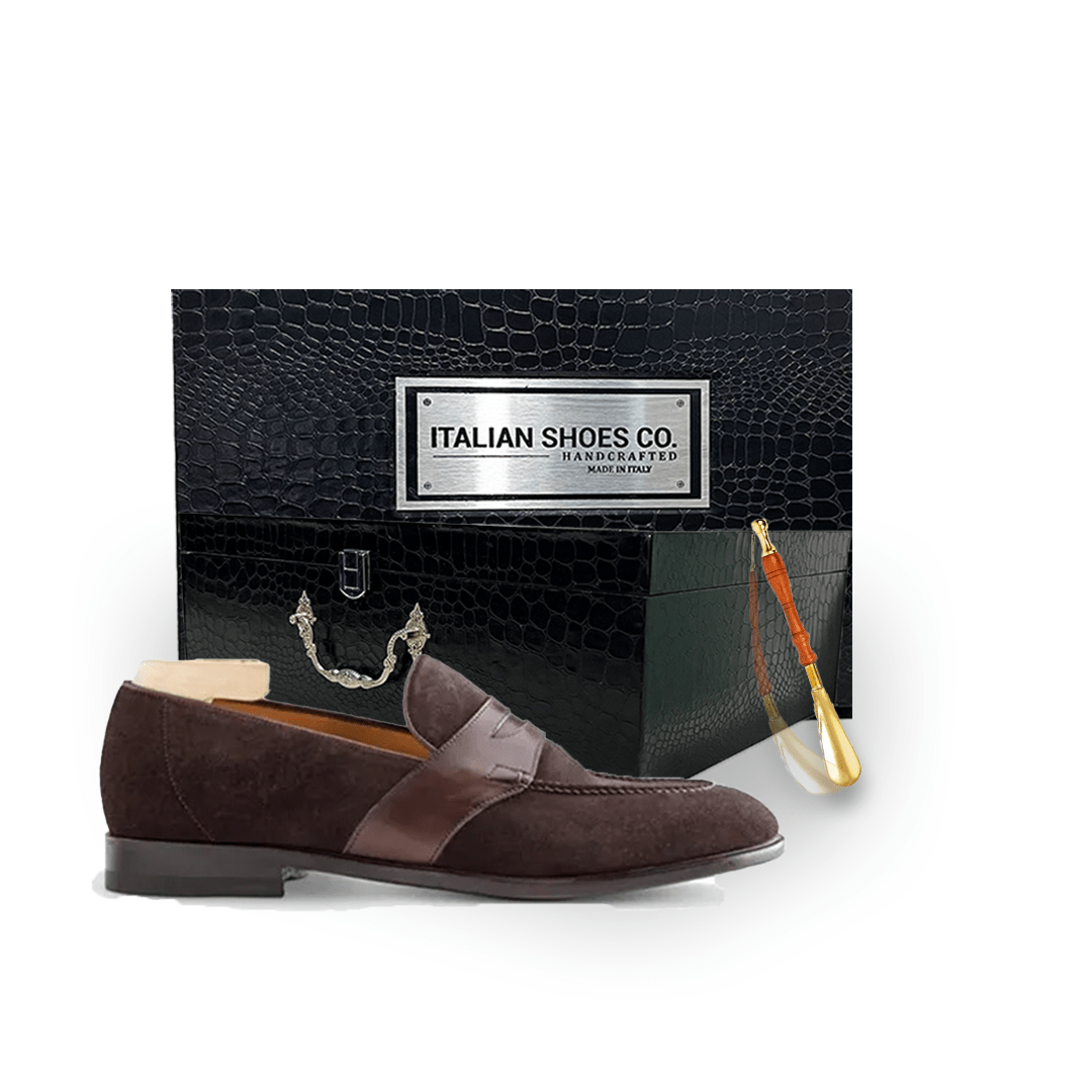 Penny Loafer in Suede Leather