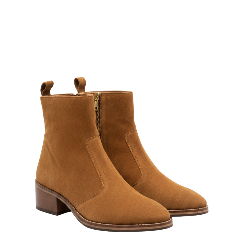 Aiden Suede Chelsea Boots With Side Zipper