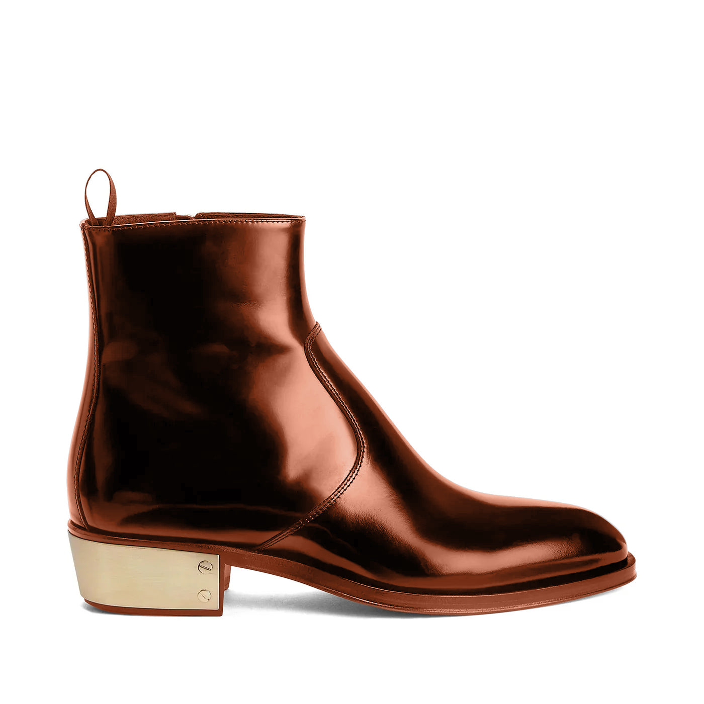 Ludhovic Light Brown Leather Ankle Boots