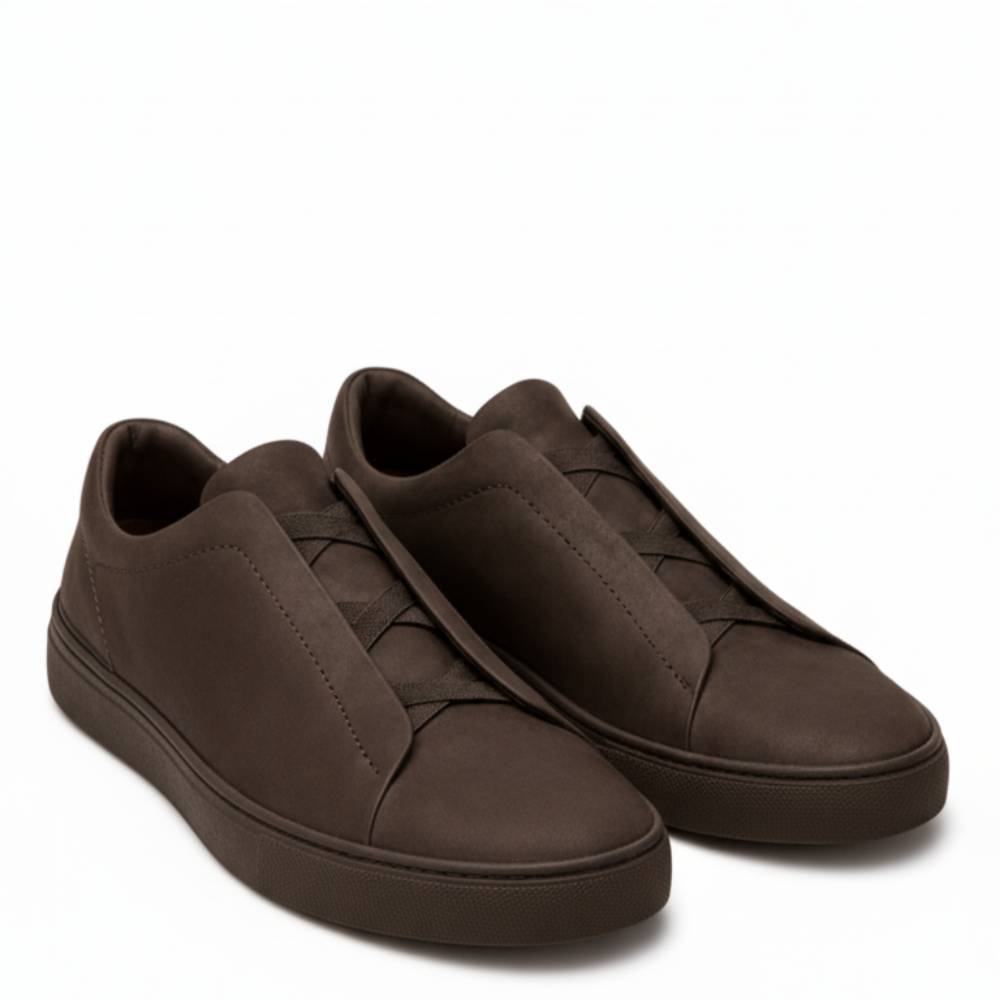 Aurelio Veil Tripple Stitch Nubuck Slip-On Sneakers