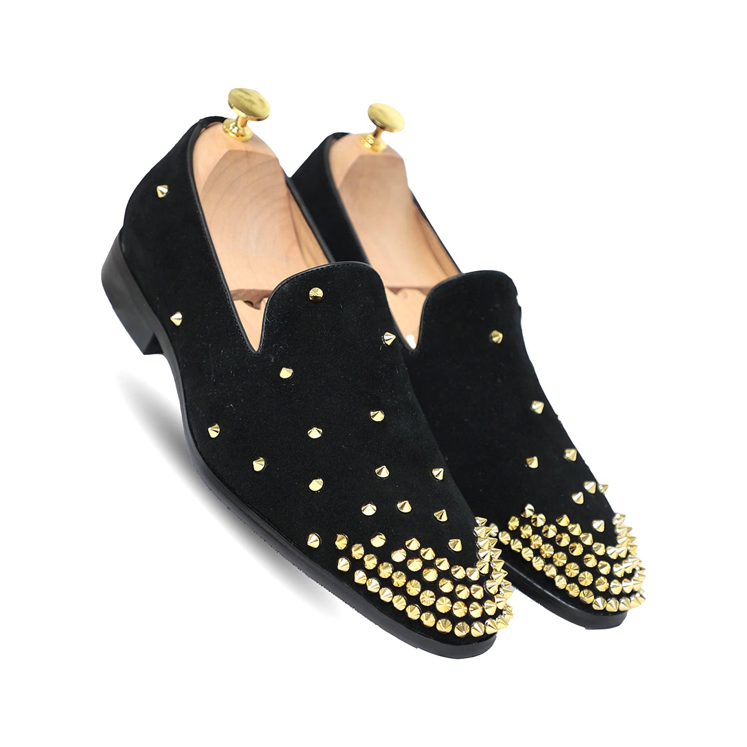 Suede Studded Slip On