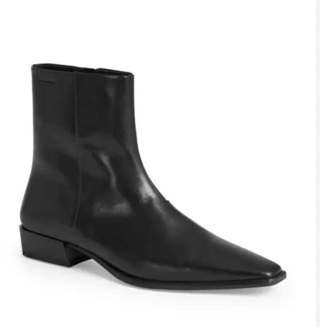 Black Pointed Ankle Boots