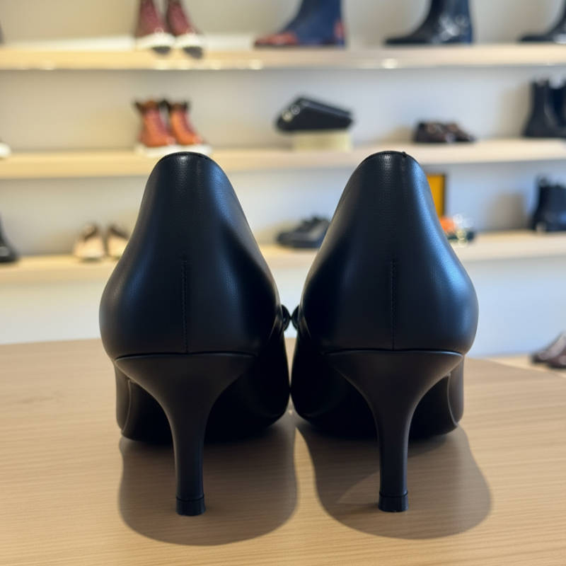 Italian Pointed Closed toe Bow Kitten Heeled
