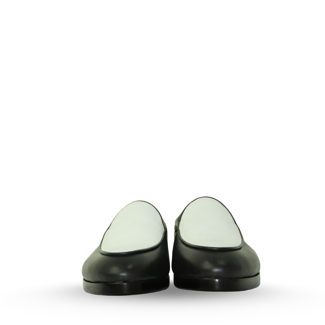 Mens Leather Dual Tone Italian Loafer