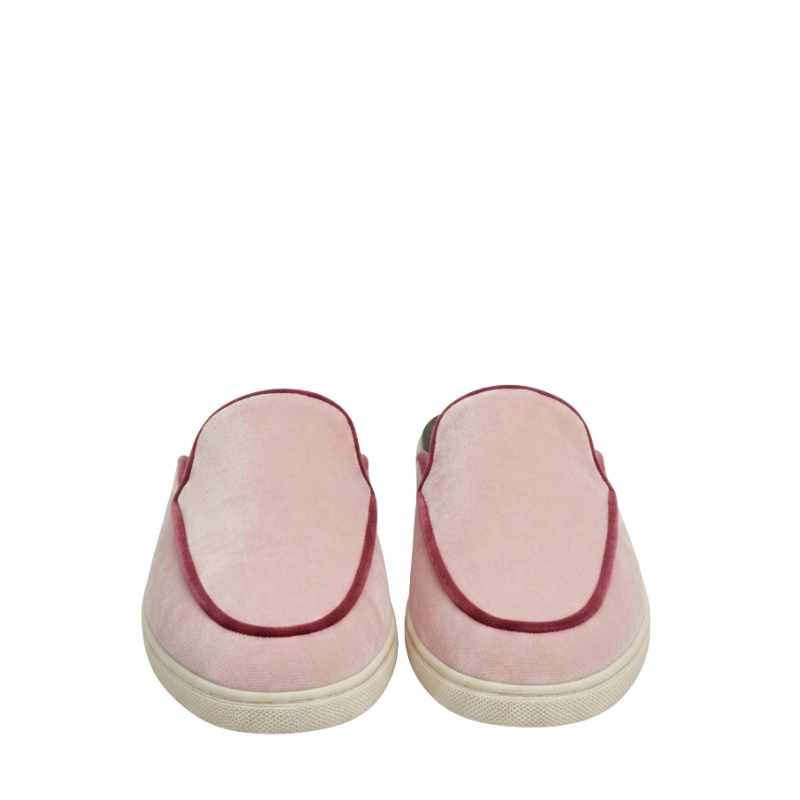 Blush Velvet Comfort Mule