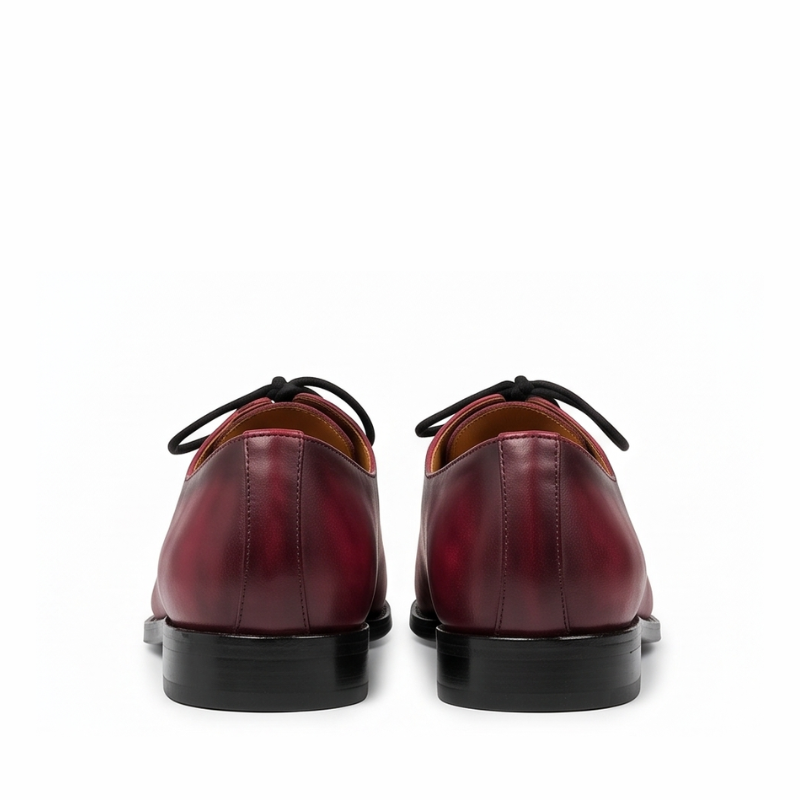 Bordeaux Merlot Wholecut Oxford Shoes