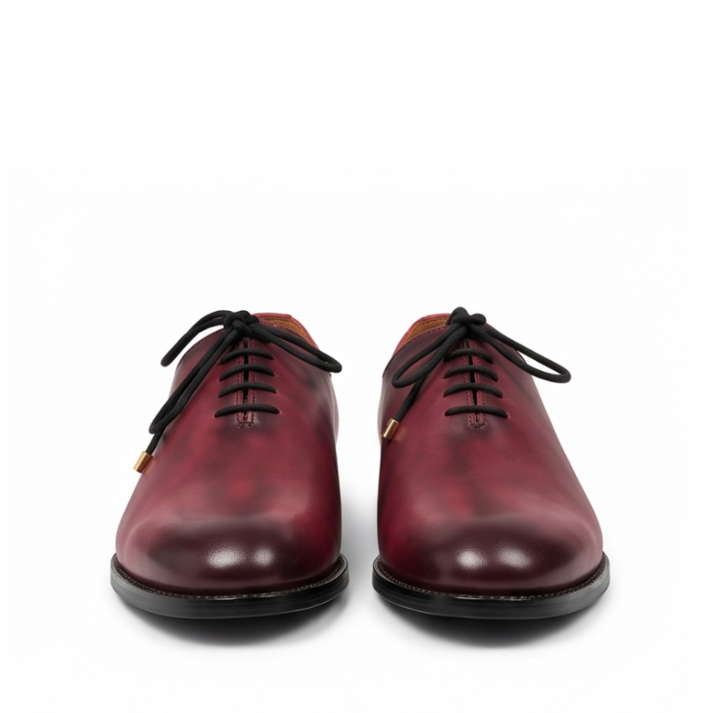Bordeaux Merlot Wholecut Oxford Shoes