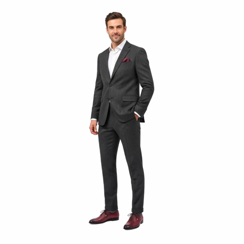 Bordeaux Merlot Wholecut Oxford Shoes