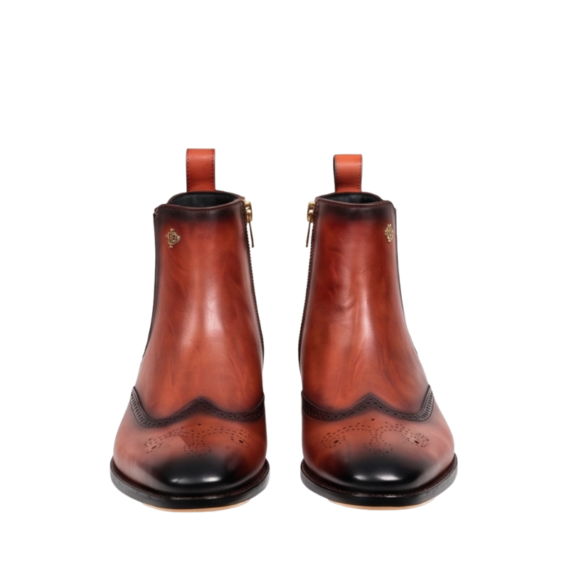 Brogue Finish Luxury Craft Chelsea Boots