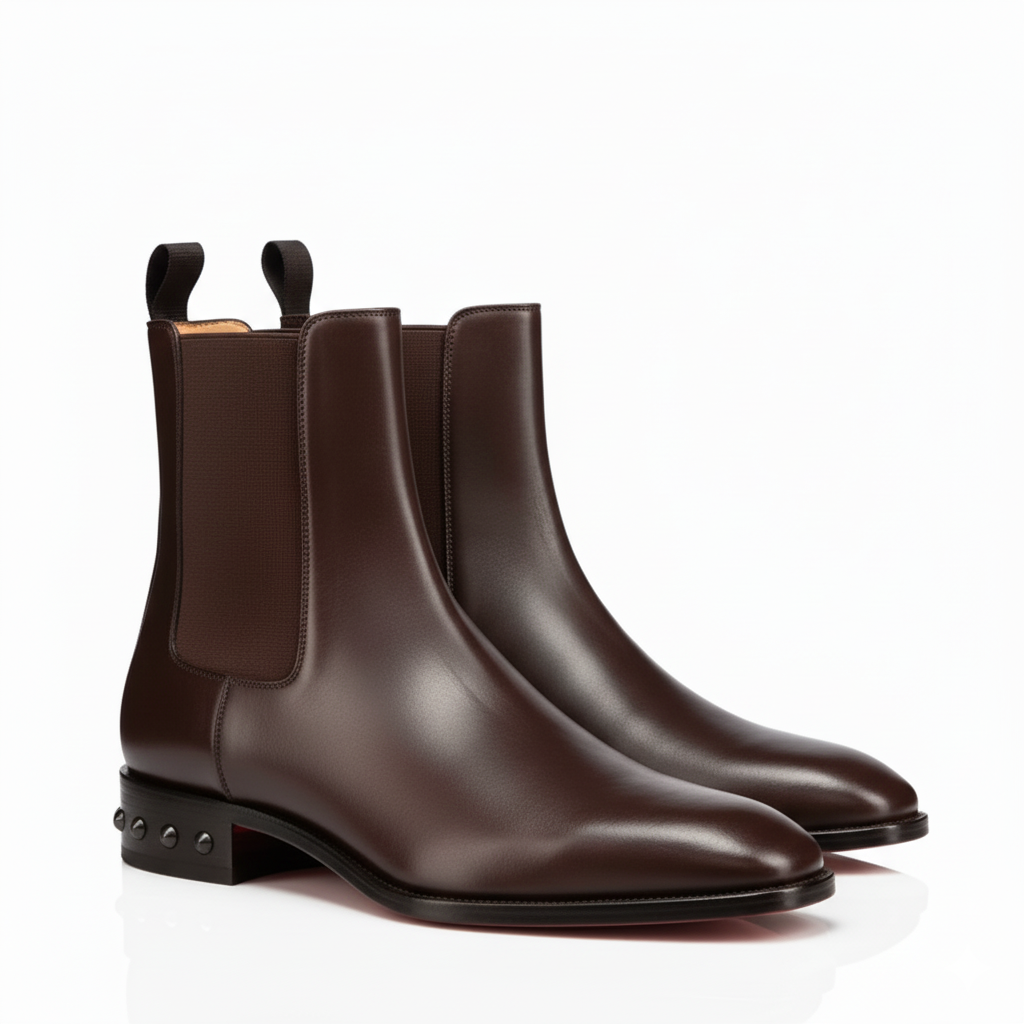 Coal Leather Black Chelsea Boots