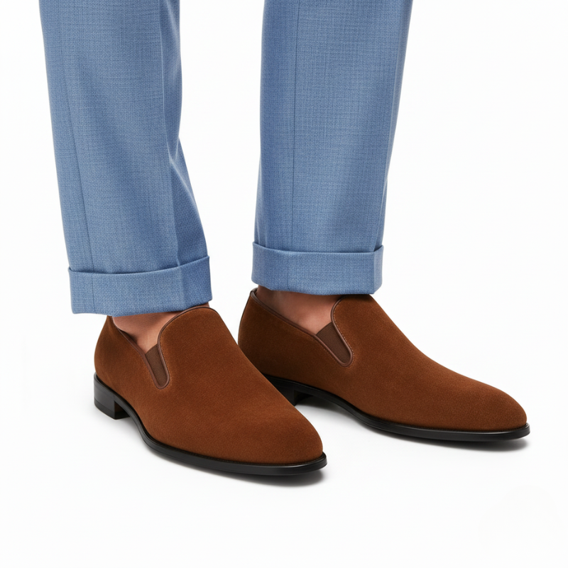 Classic Suede Gentlemen’s Slip On Loafers