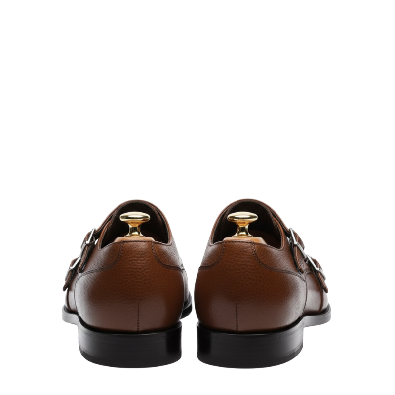 Croc Cap Double Monk Strap Shoes