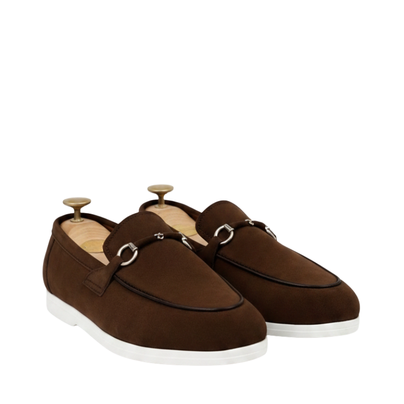 Casual Chic Suede Horsebit Loafers