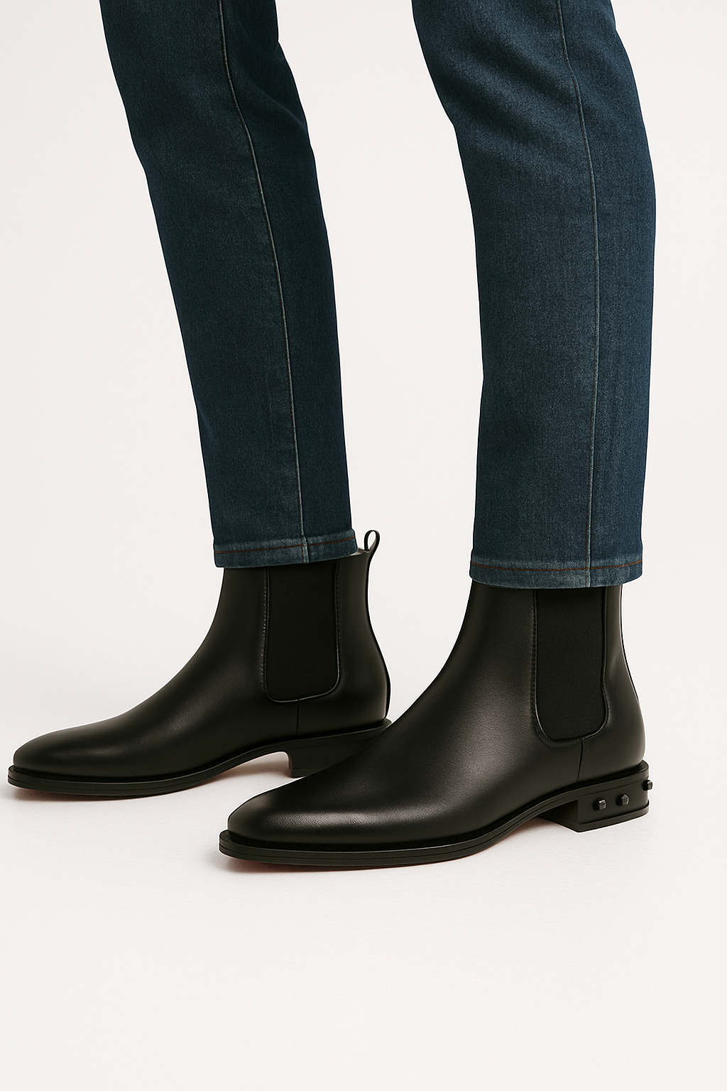 Coal Leather Black Chelsea Boots