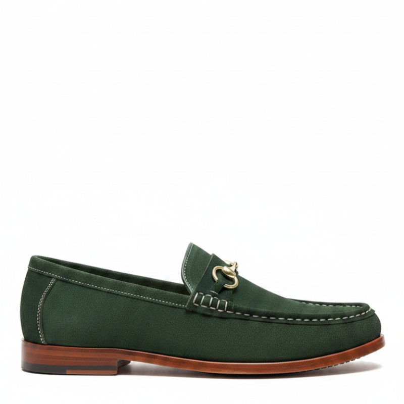 Classic Buckle Italian Leather Horsebit Loafers