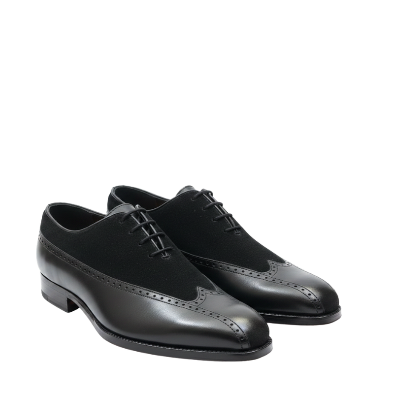 Classic Dual Tone Texture Brogue Elegance Oxford Shoes