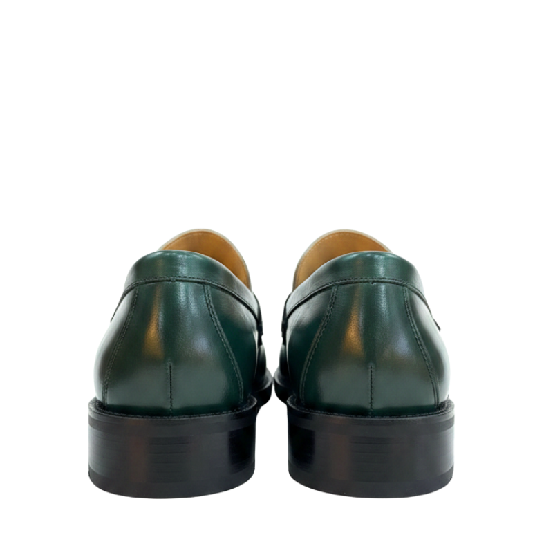 Classic Dual Tone Fusion Loafers With Bold Detailing